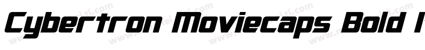 Cybertron Moviecaps Bold Italic字体转换